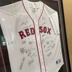 2004 world champ Autographed RedSox jersey.